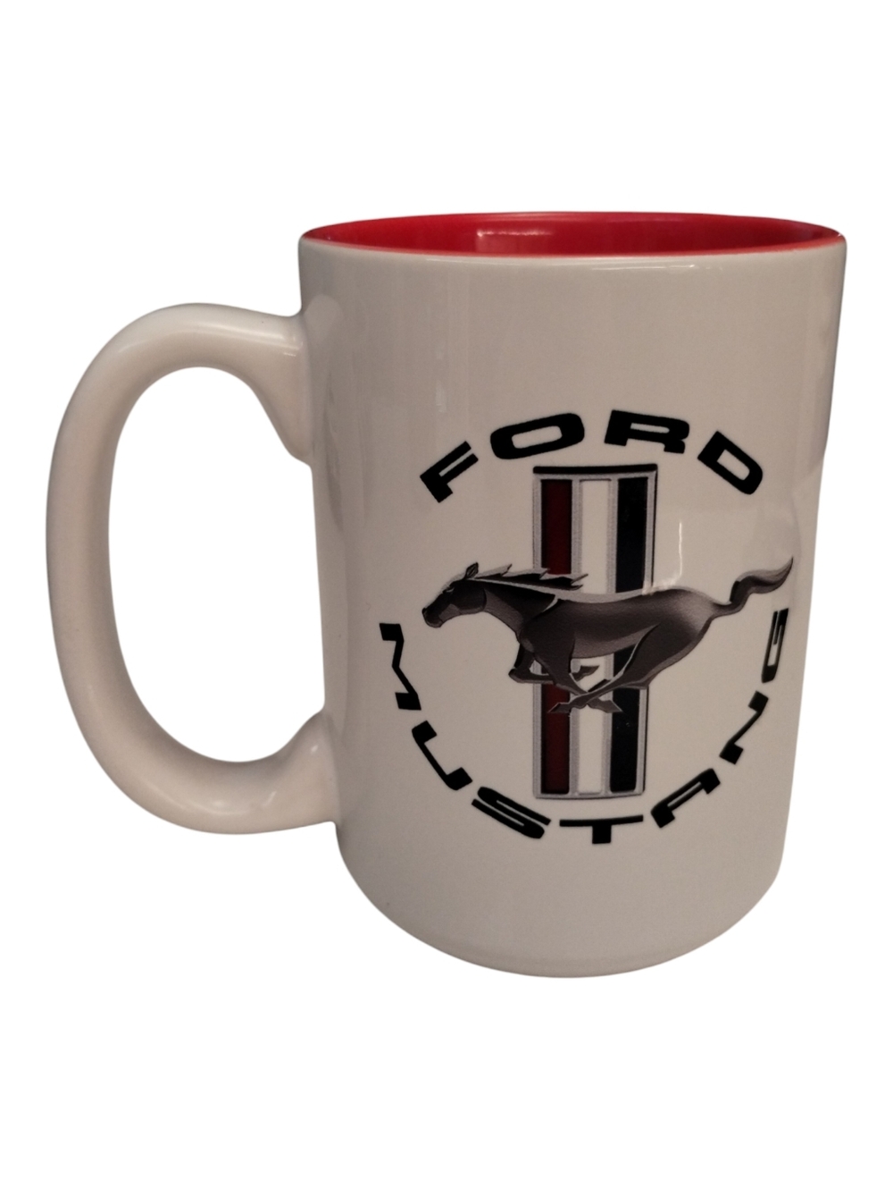 Ford Mustang Mug Tri-Bar Pony Logo 16 oz